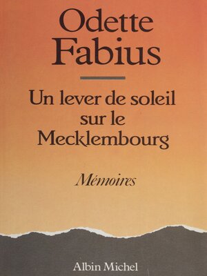cover image of Un lever de soleil sur le Mecklembourg